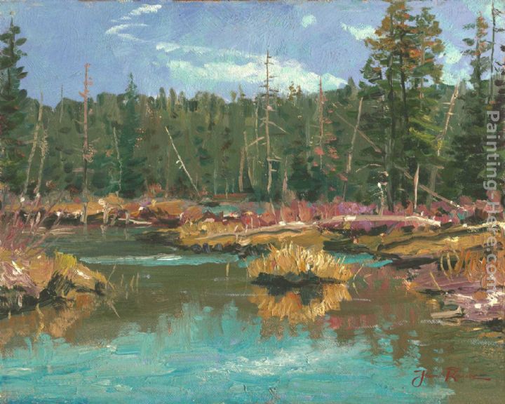 Stanley Creek painting - Thomas Kinkade Stanley Creek art painting